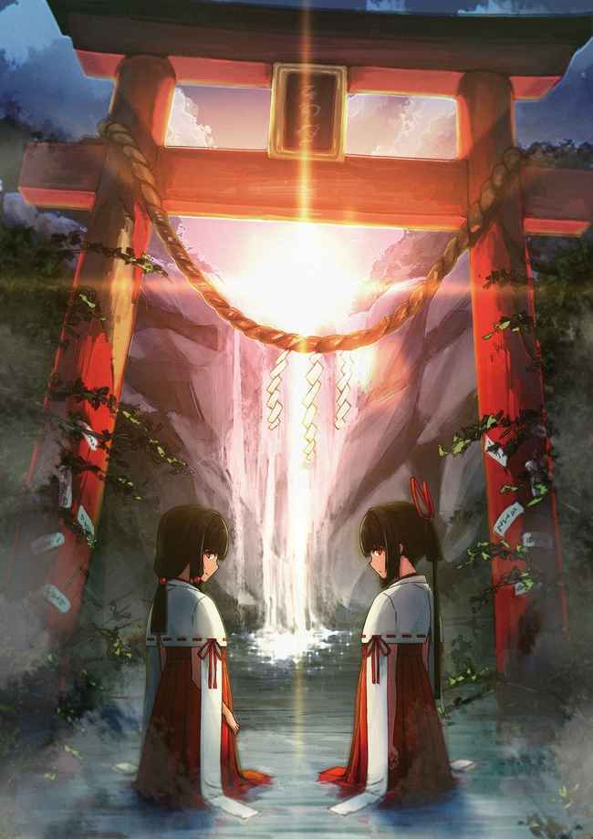 Love the secondary erotic image of the shrine maiden. 10