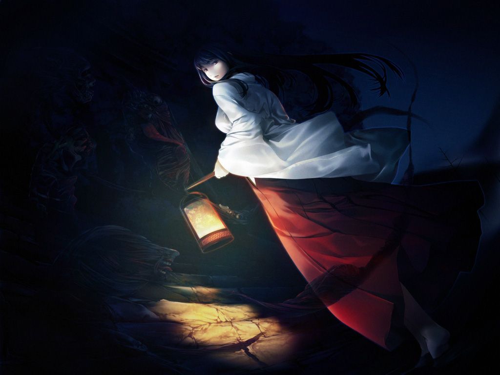Love the secondary erotic image of the shrine maiden. 9