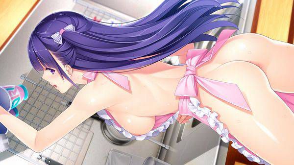 【Secondary erotic image】 Girls standing in the kitchen in an apron naked This is habo immediately Www naked apron image summary 18