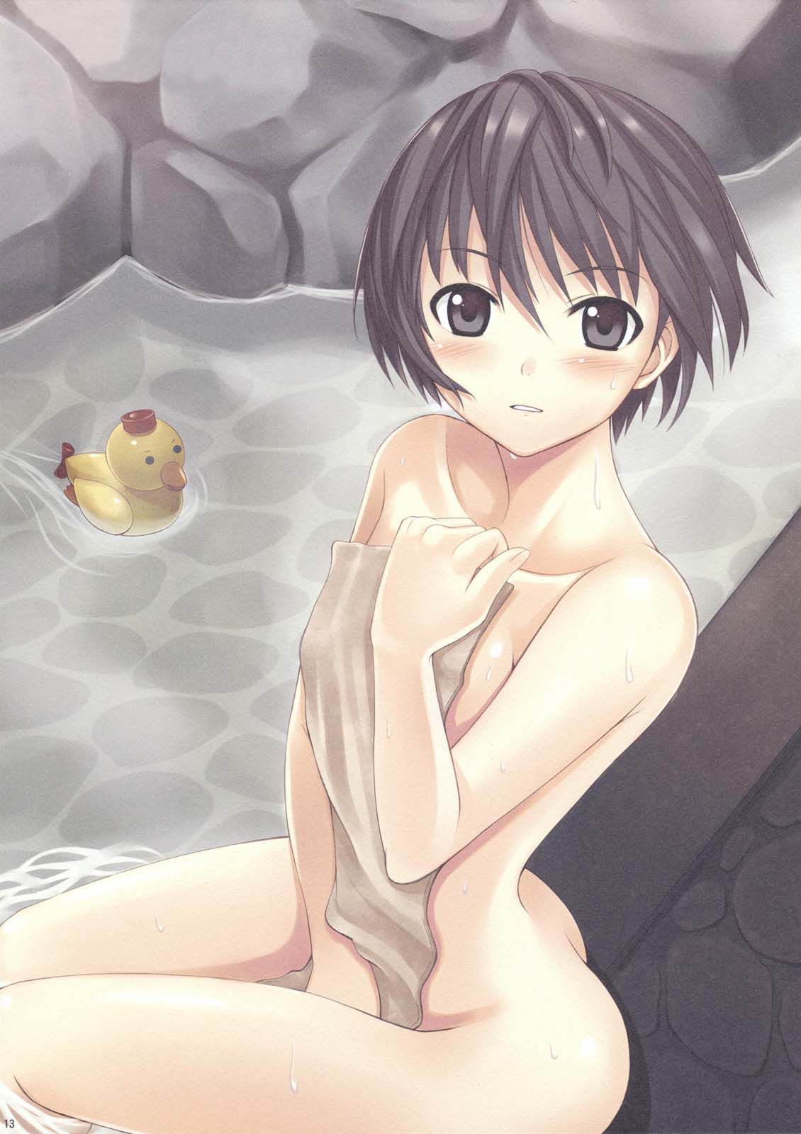 I will also take a bath from now on, but if you look into it, it is forbidden w Instead, please put up with it here! 23