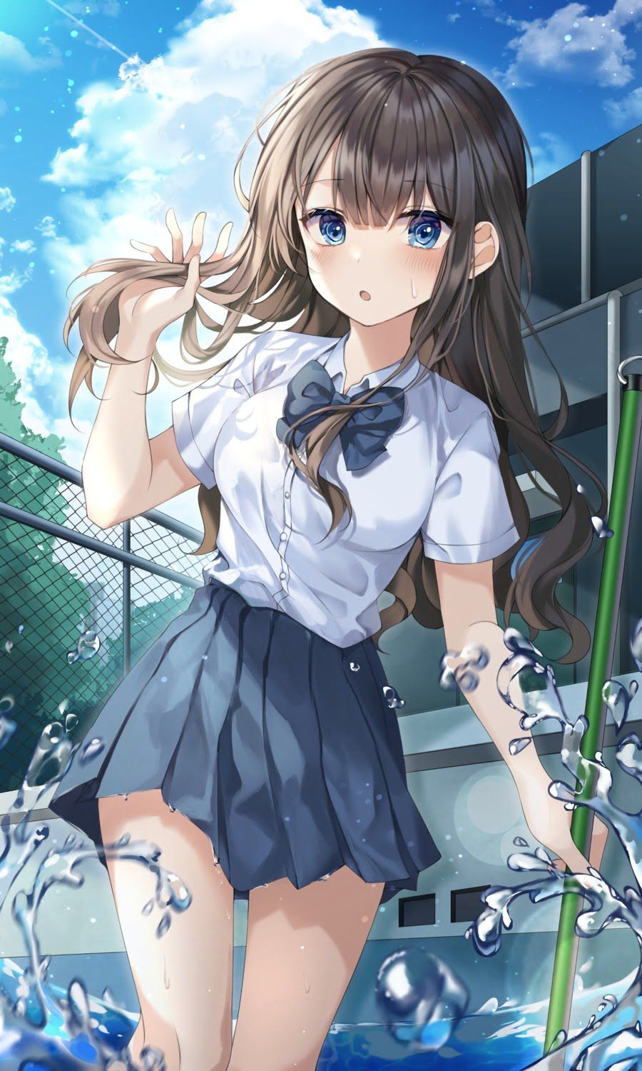 Sometimes this is good! Thursday morning starting with a refreshing and cute uniform beautiful girl moe ~ 11