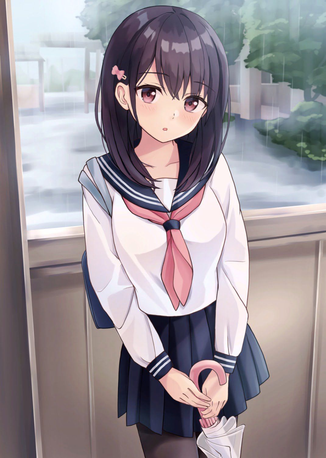 Sometimes this is good! Thursday morning starting with a refreshing and cute uniform beautiful girl moe ~ 42