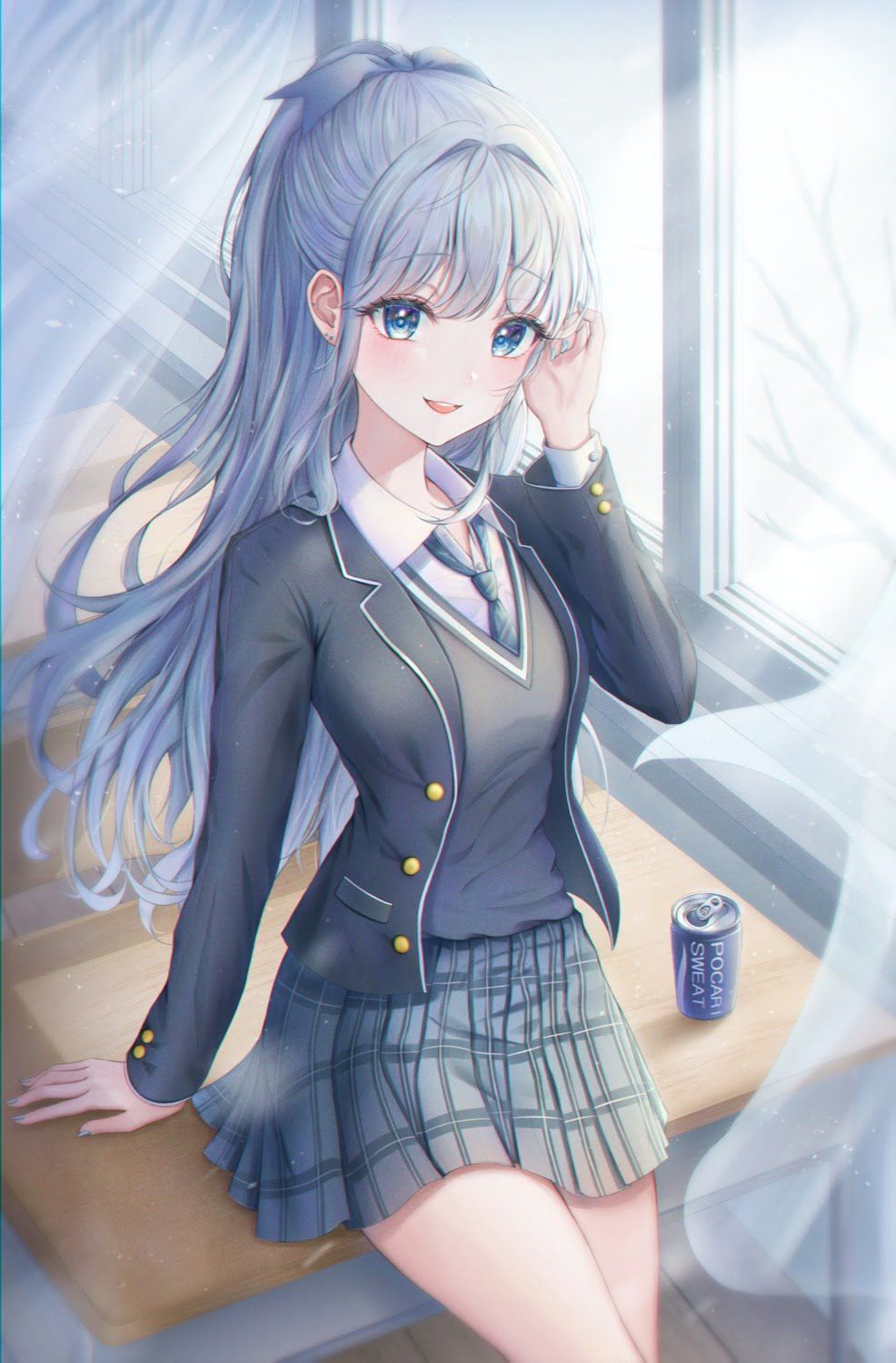 Sometimes this is good! Thursday morning starting with a refreshing and cute uniform beautiful girl moe ~ 7