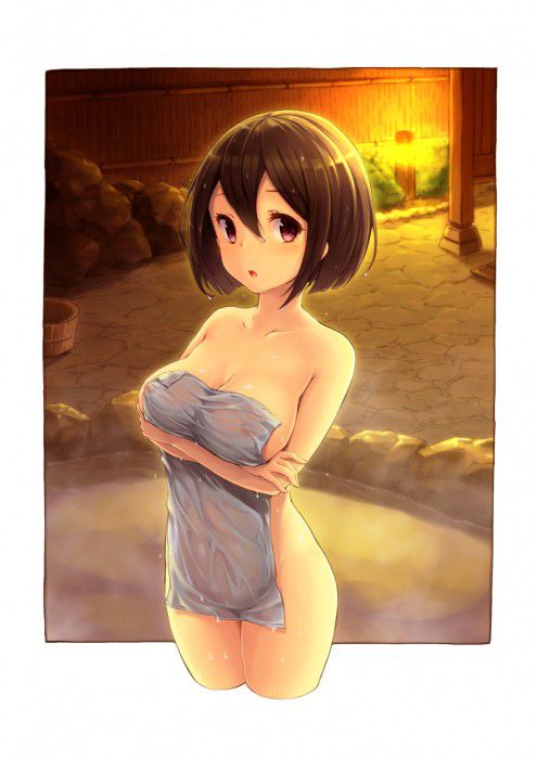 Erotic anime summary Beautiful girls who are wrapping their bodies with a towel [secondary erotic] 17