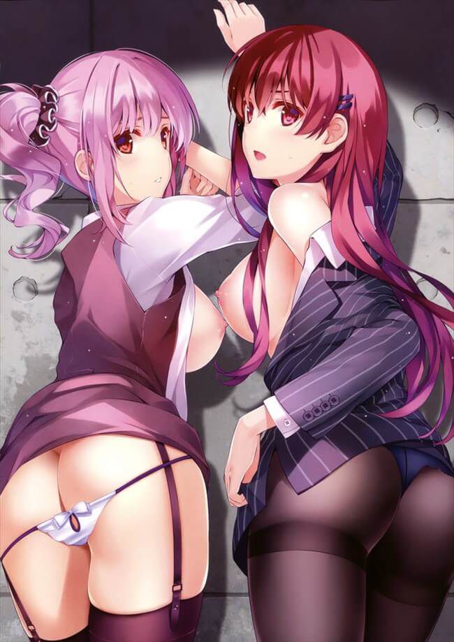 Erotic anime summary Ass image collection of beautiful girls and beautiful girls who want to stroke unintentionally [40 sheets] 33