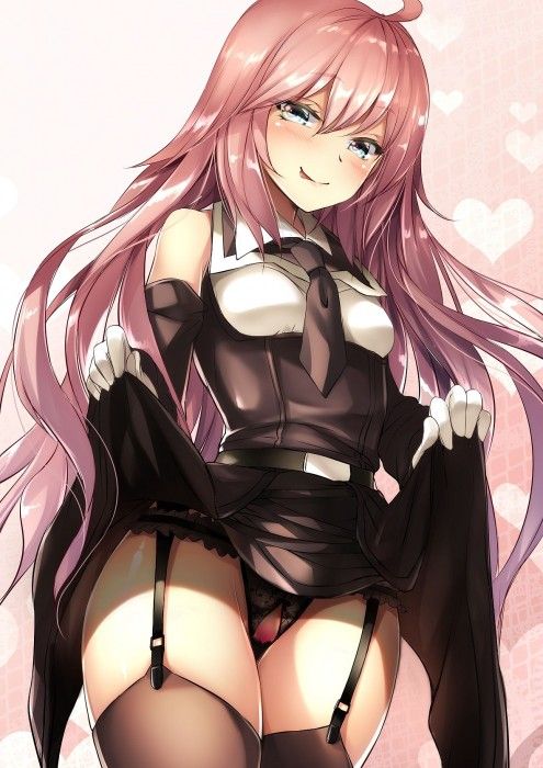 【Secondary Erotic】Here is an erotic image of a girl who became sexy legs with a garter belt 12