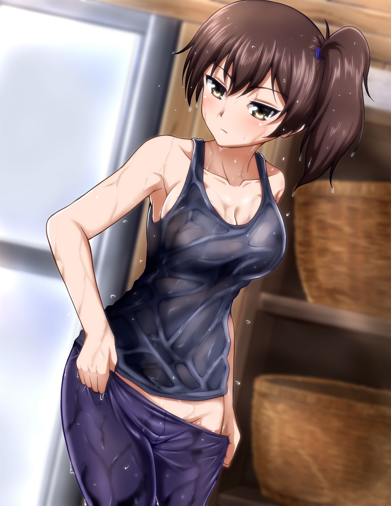 Erotic anime summary Beautiful girls who are unpleasantly visible breasts in the tank top [50 sheets] 41