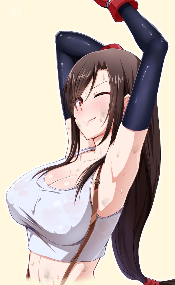 Erotic anime summary Beautiful girls who are unpleasantly visible breasts in the tank top [50 sheets] 43