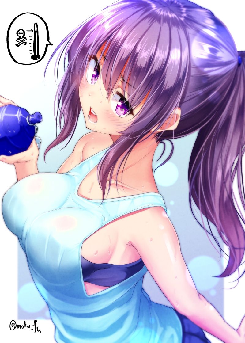 Erotic anime summary Beautiful girls who are unpleasantly visible breasts in the tank top [50 sheets] 8