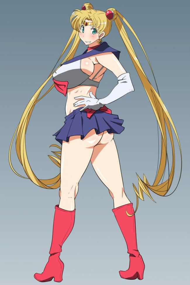 Image of Sailor Moon, a beautiful girl warrior who seems to be usable as wallpaper of a smartphone 6