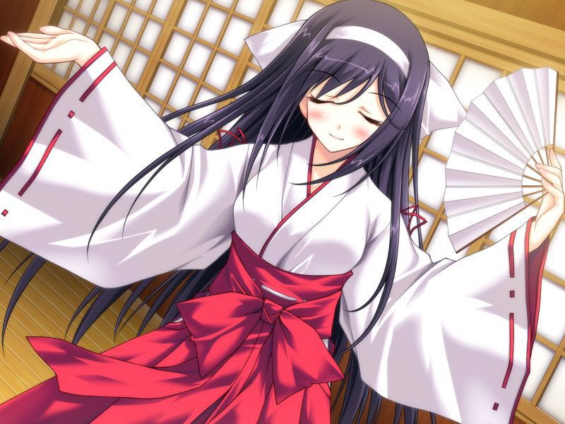 I want to make one shot with the image of a shrine maiden 16