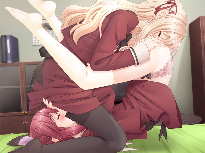2D Yuri erotic image summary 58 pieces where cute girls are intertwined with kunzururere 1