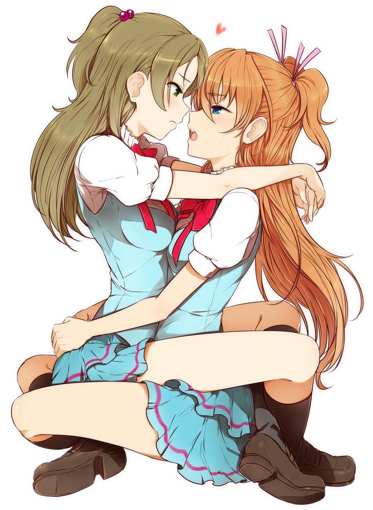 2D Yuri erotic image summary 58 pieces where cute girls are intertwined with kunzururere 15