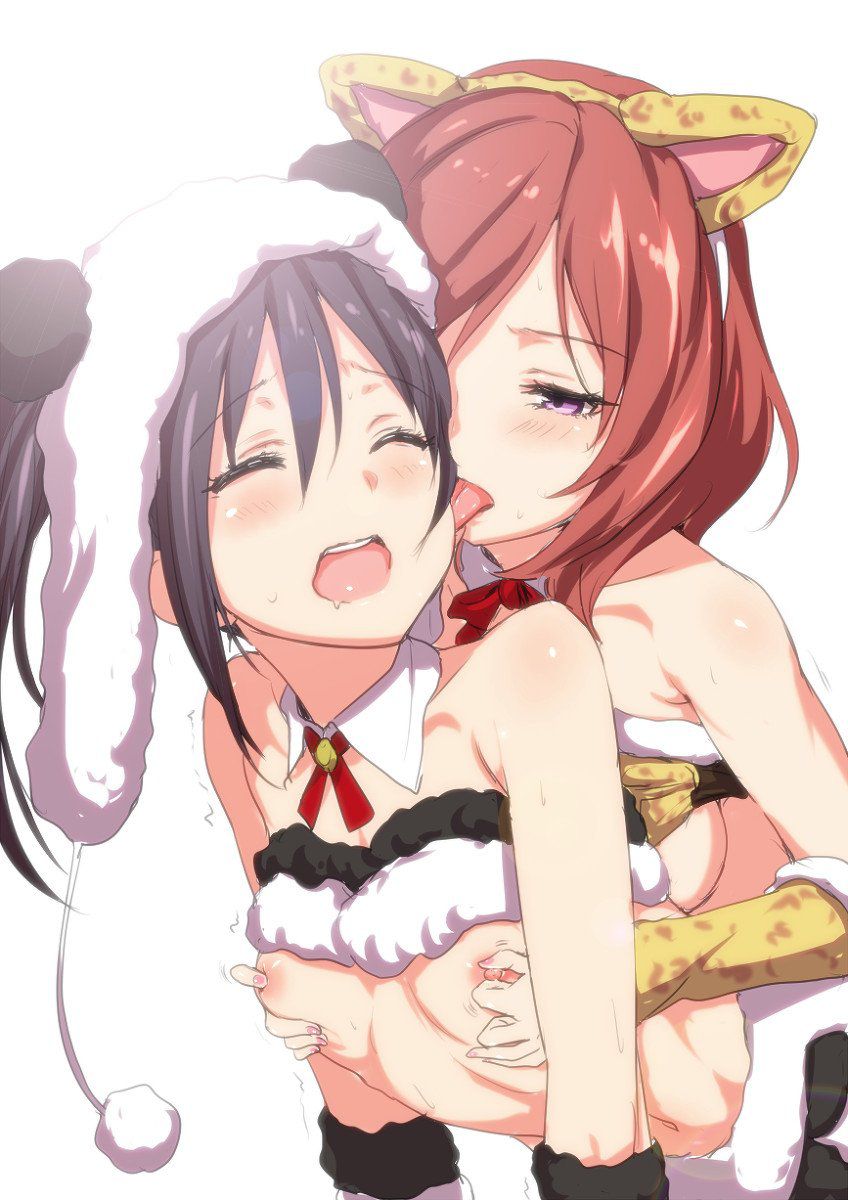 2D Yuri erotic image summary 58 pieces where cute girls are intertwined with kunzururere 44