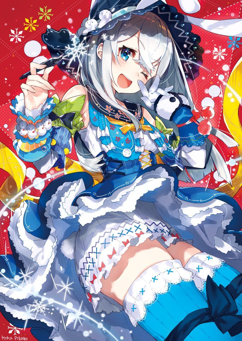 【Silver Hair】Images of a Beautiful Silver Hair Beautiful Girl With Sparkling White Coats Part 9 3