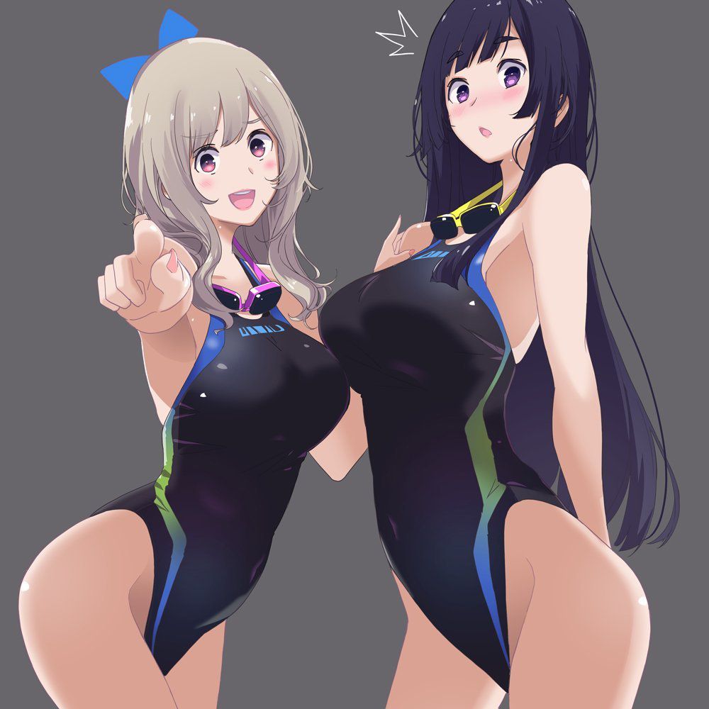 Isn't the new use of swimming swimsuits not underwater, but athletics? Two-dimensional erotic image of a sexy girl in a swimsuit that makes you think 19