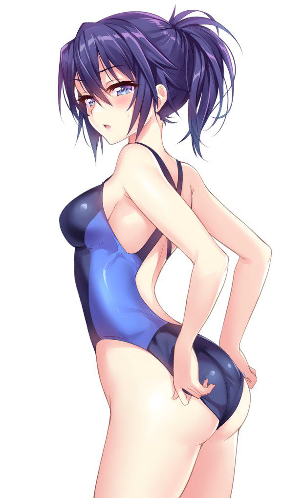 Isn't the new use of swimming swimsuits not underwater, but athletics? Two-dimensional erotic image of a sexy girl in a swimsuit that makes you think 32