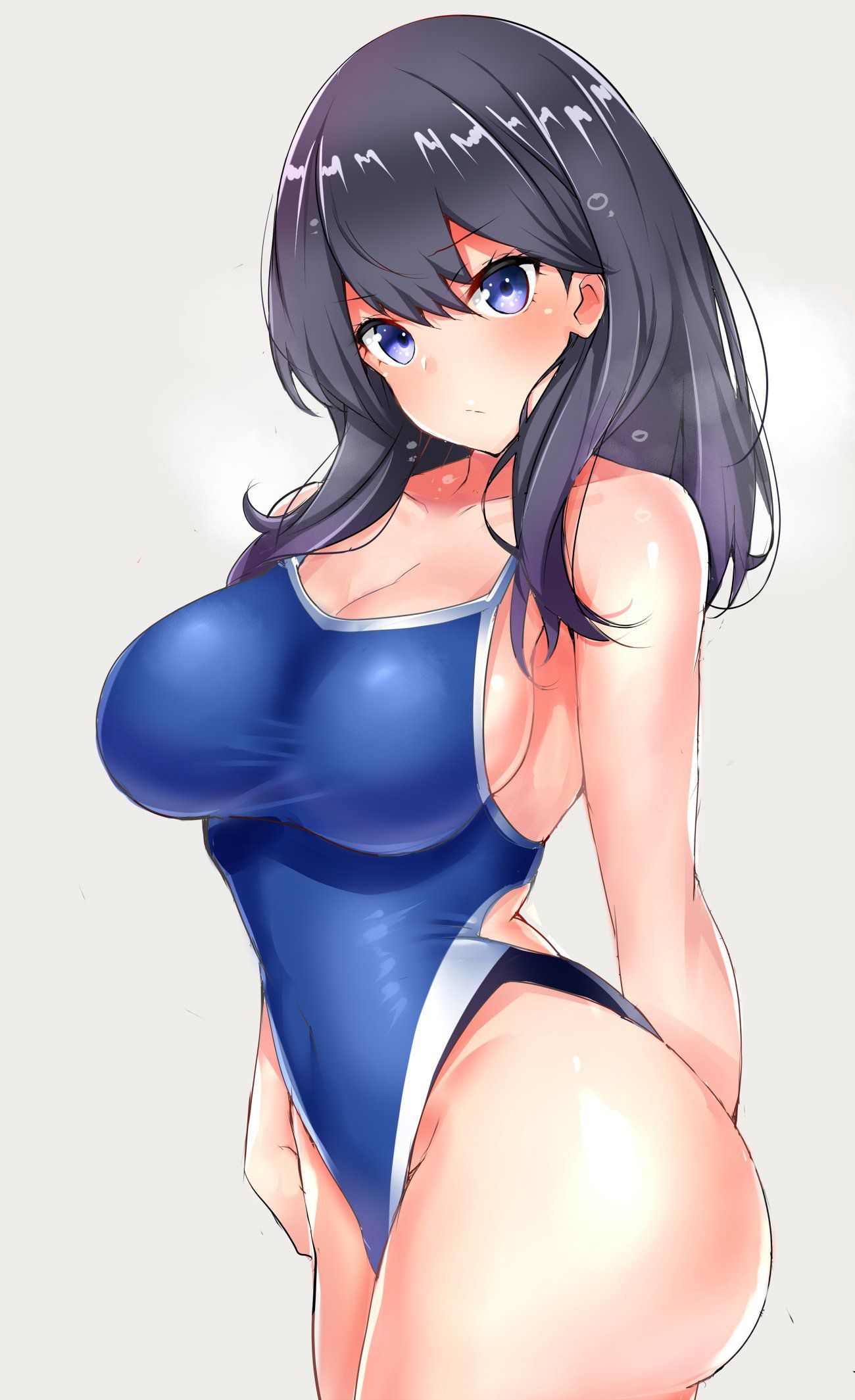 Isn't the new use of swimming swimsuits not underwater, but athletics? Two-dimensional erotic image of a sexy girl in a swimsuit that makes you think 4
