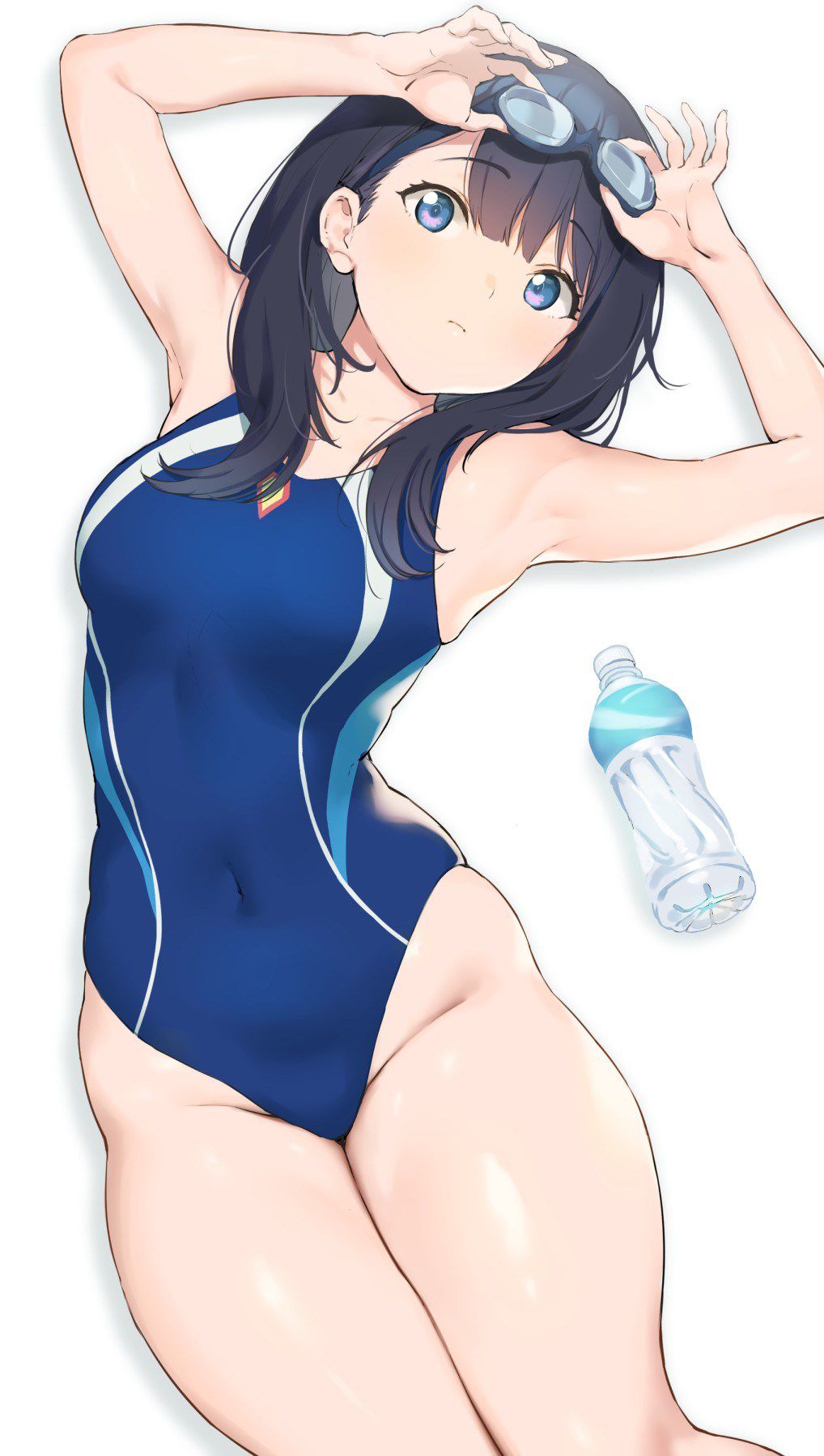 Isn't the new use of swimming swimsuits not underwater, but athletics? Two-dimensional erotic image of a sexy girl in a swimsuit that makes you think 8