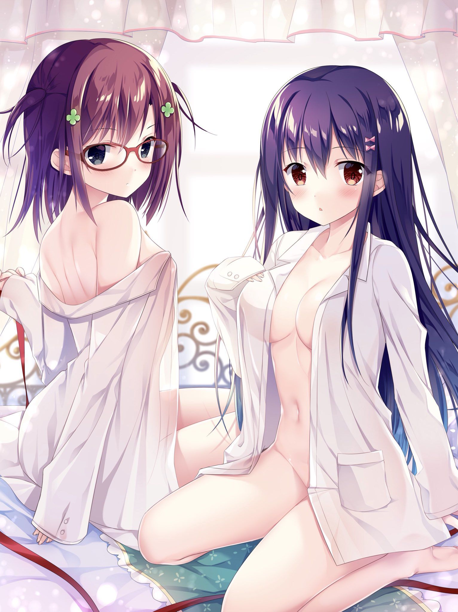 Erotic anime summary erotic images of beautiful girls in naked shirts [50 sheets] 27