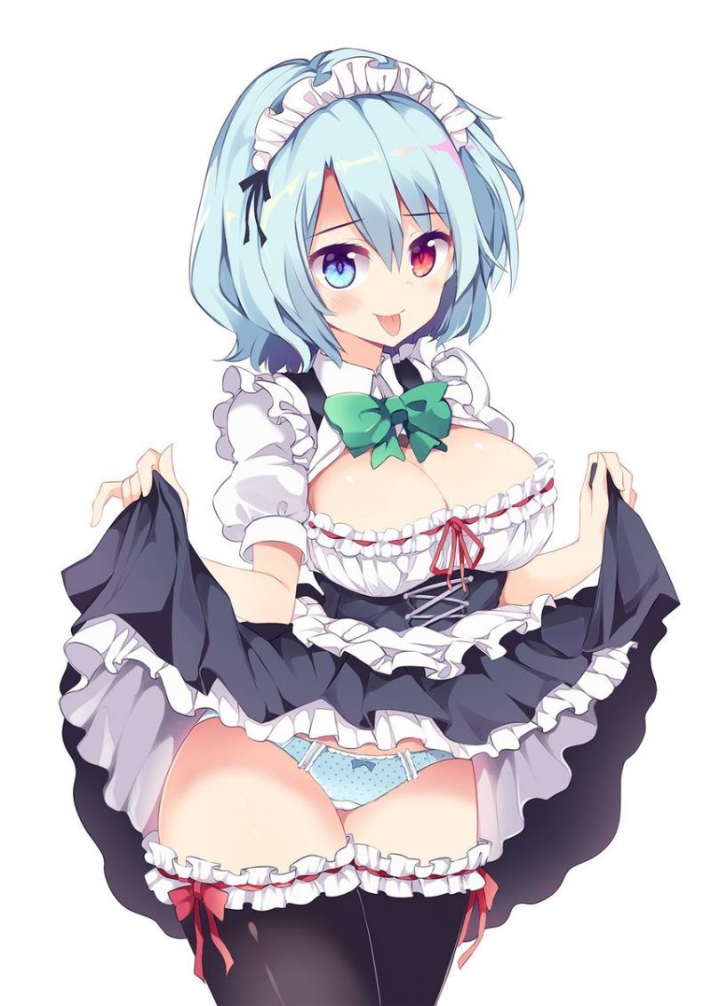 Maid clothes are pretty much-even items, aren't they? If you look closely, there is a lot of exposure ... Can you work in such clothes? 2D erotic image called 13