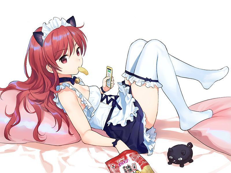 Maid clothes are pretty much-even items, aren't they? If you look closely, there is a lot of exposure ... Can you work in such clothes? 2D erotic image called 14