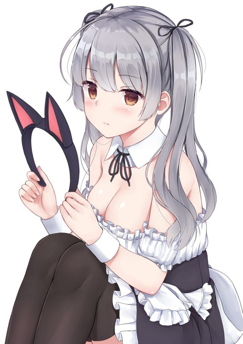 Maid clothes are pretty much-even items, aren't they? If you look closely, there is a lot of exposure ... Can you work in such clothes? 2D erotic image called 15