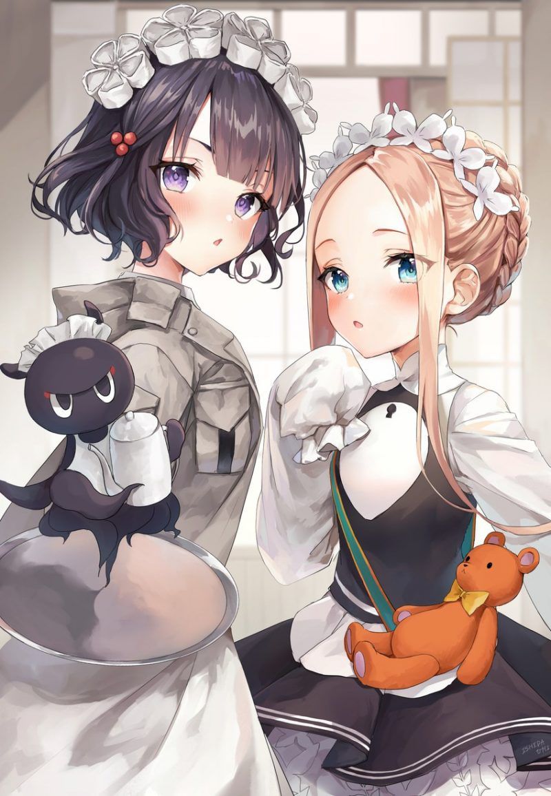 Maid clothes are pretty much-even items, aren't they? If you look closely, there is a lot of exposure ... Can you work in such clothes? 2D erotic image called 19