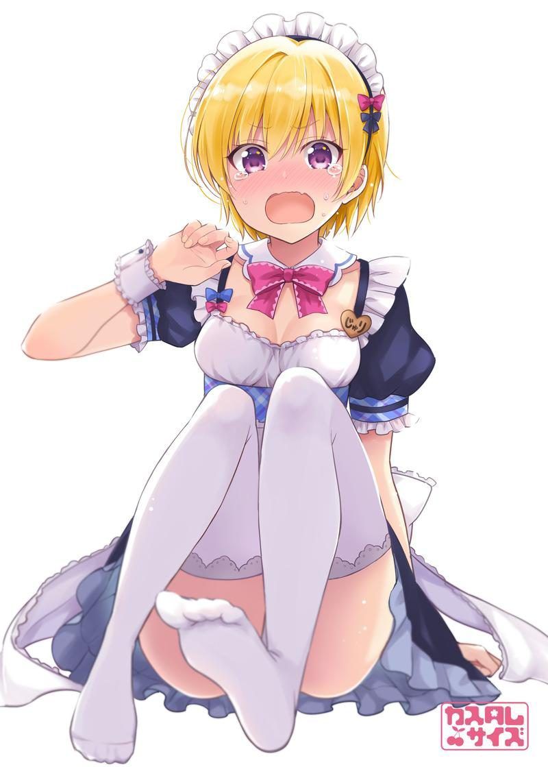 Maid clothes are pretty much-even items, aren't they? If you look closely, there is a lot of exposure ... Can you work in such clothes? 2D erotic image called 2