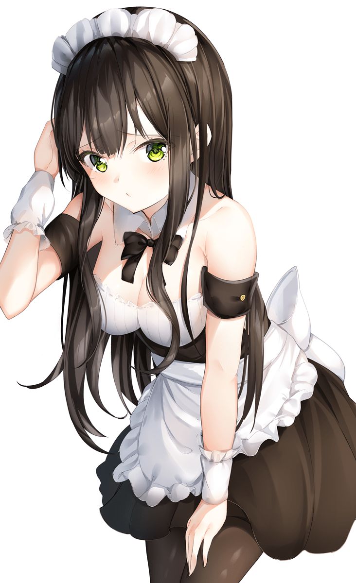 Maid clothes are pretty much-even items, aren't they? If you look closely, there is a lot of exposure ... Can you work in such clothes? 2D erotic image called 20