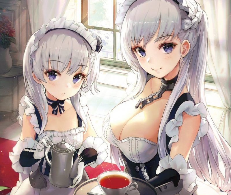 Maid clothes are pretty much-even items, aren't they? If you look closely, there is a lot of exposure ... Can you work in such clothes? 2D erotic image called 23