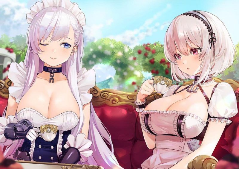 Maid clothes are pretty much-even items, aren't they? If you look closely, there is a lot of exposure ... Can you work in such clothes? 2D erotic image called 24