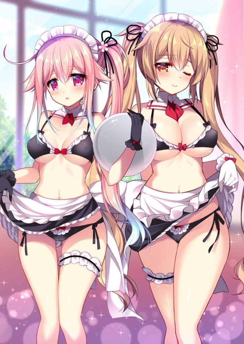 Maid clothes are pretty much-even items, aren't they? If you look closely, there is a lot of exposure ... Can you work in such clothes? 2D erotic image called 26