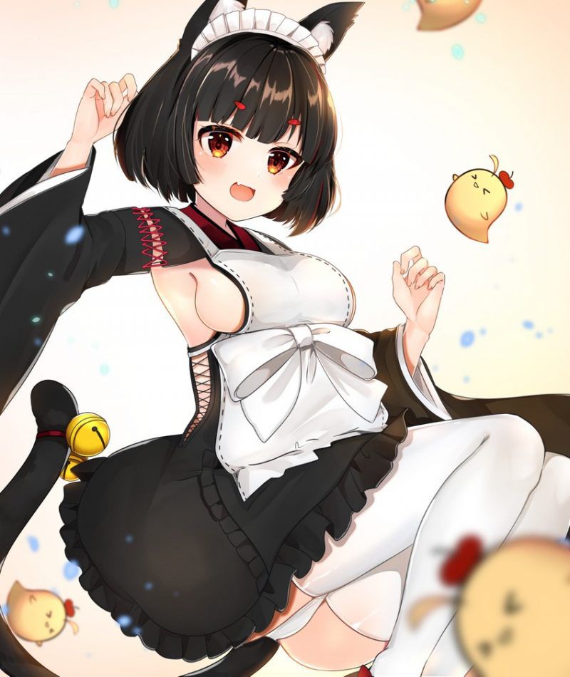 Maid clothes are pretty much-even items, aren't they? If you look closely, there is a lot of exposure ... Can you work in such clothes? 2D erotic image called 29