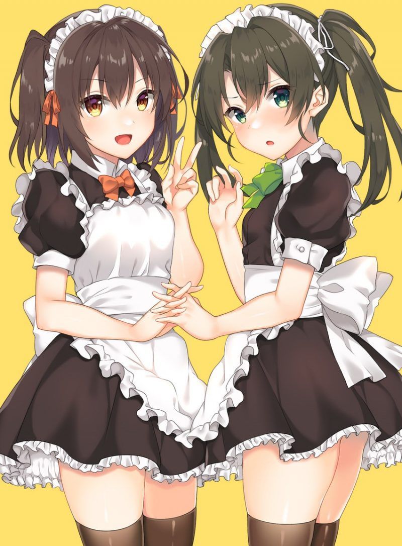 Maid clothes are pretty much-even items, aren't they? If you look closely, there is a lot of exposure ... Can you work in such clothes? 2D erotic image called 33