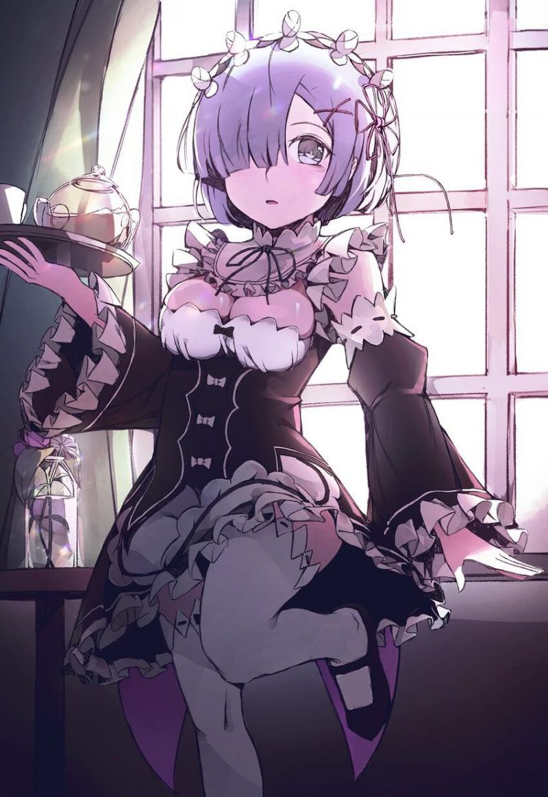 Maid clothes are pretty much-even items, aren't they? If you look closely, there is a lot of exposure ... Can you work in such clothes? 2D erotic image called 5