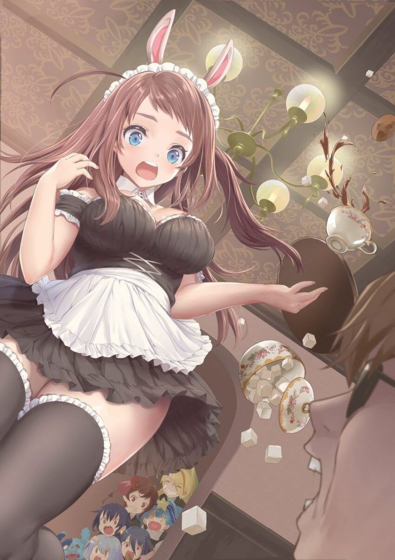 Maid clothes are pretty much-even items, aren't they? If you look closely, there is a lot of exposure ... Can you work in such clothes? 2D erotic image called 6