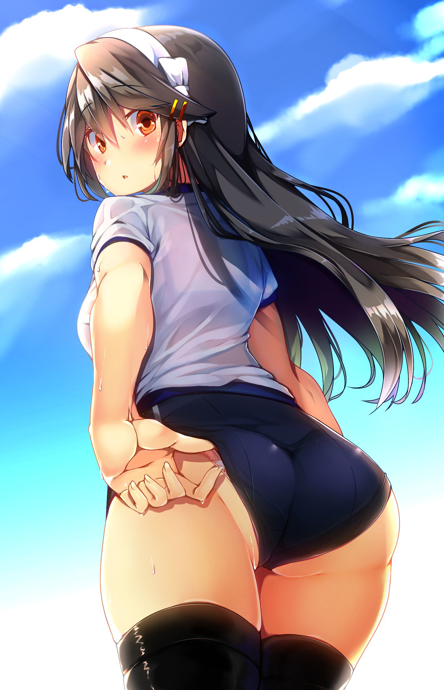 Erotic anime summary beautiful girls whose pants are overtruding from clothes [50 sheets] 38