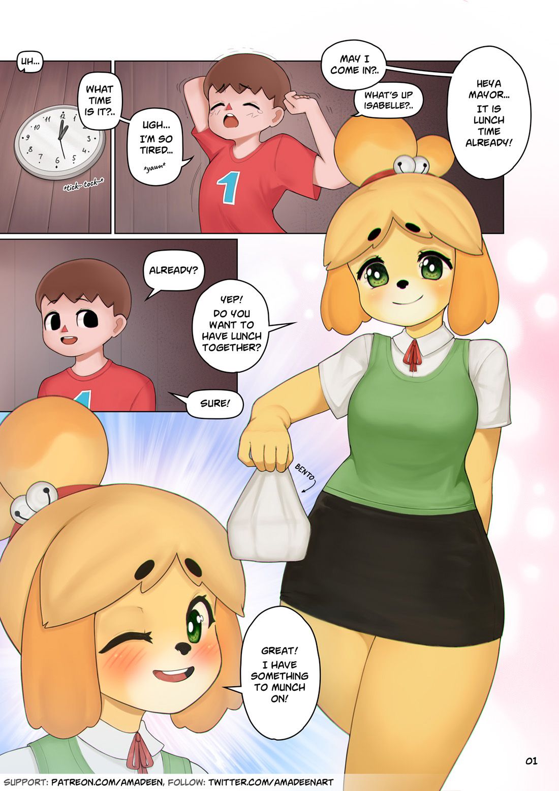 [amadeen] Isabelle's Lunch Incident (Animal Crossing) [ongoing] 2