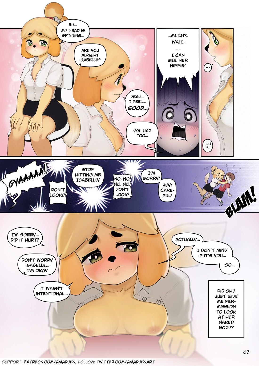 [amadeen] Isabelle's Lunch Incident (Animal Crossing) [ongoing] 4