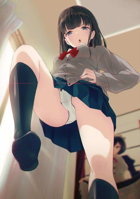 【Secondary erotic】 Here is a image that can observe girls from low angles 23