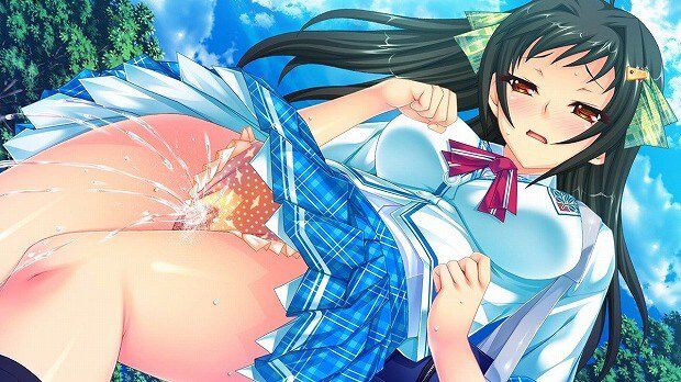 Two-dimensional erotic image that a schoolgirl is too pleasant and squirting www is too 13