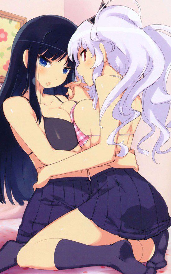 Yuri 2D erotic image that there is nothing too much thing because it is just flirting with girls 10