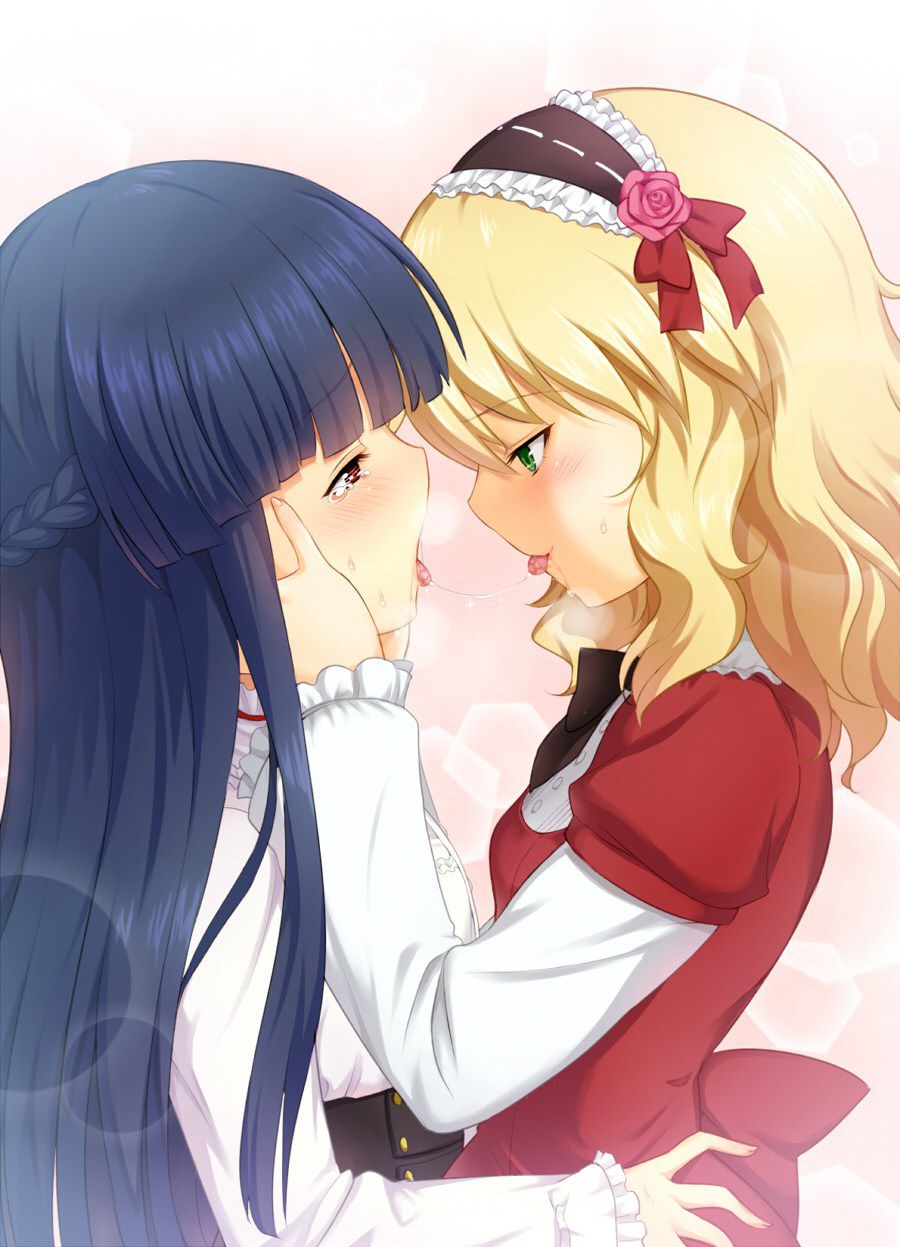 Yuri 2D erotic image that there is nothing too much thing because it is just flirting with girls 11