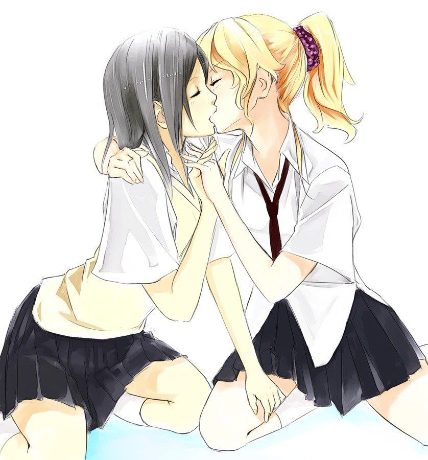 Yuri 2D erotic image that there is nothing too much thing because it is just flirting with girls 50