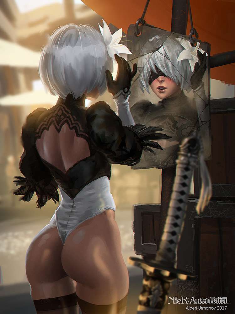 【NieR Automata】Cute erotic image summary that comes out with 2B's ecchi 7