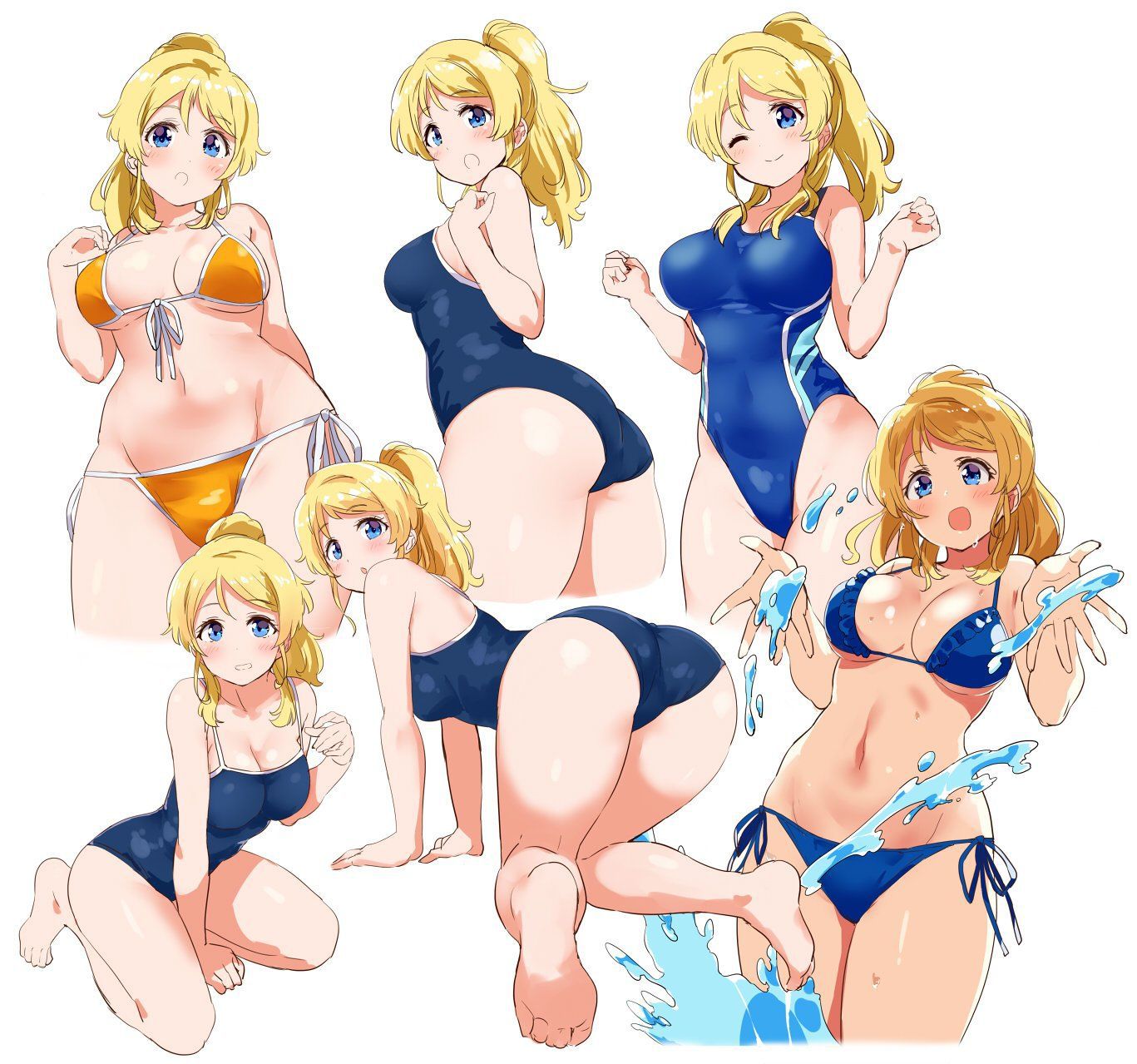 [Love Live! ] Erotic images that stick through with Ayase Eri's etch 1