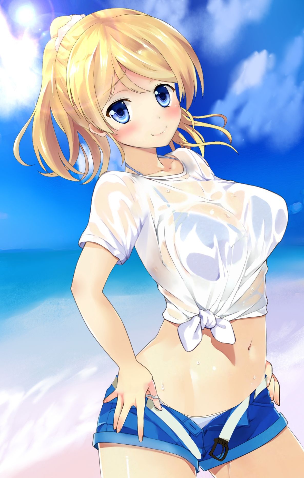 [Love Live! ] Erotic images that stick through with Ayase Eri's etch 23