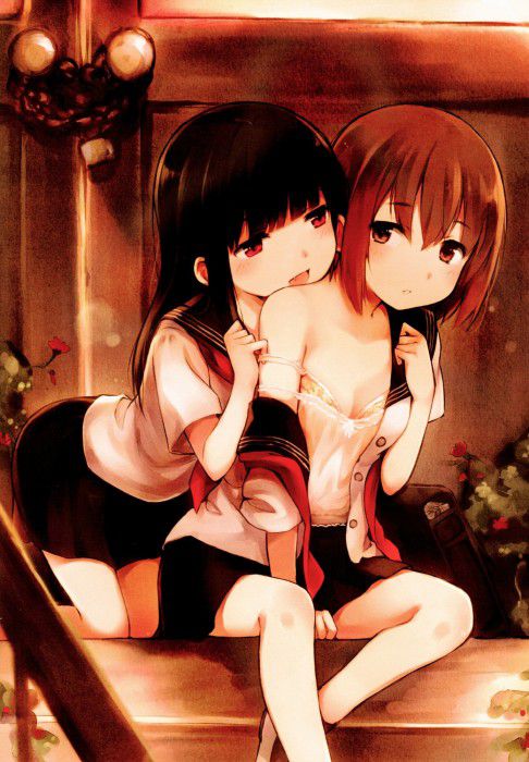 Erotic anime summary Beautiful girls and beautiful girls whose bras are visible from the gaps in clothes [secondary erotic] 21