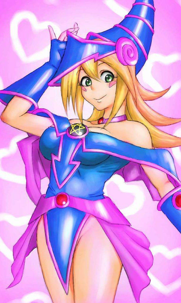 Cute secondary erotic image with black magician girl 16